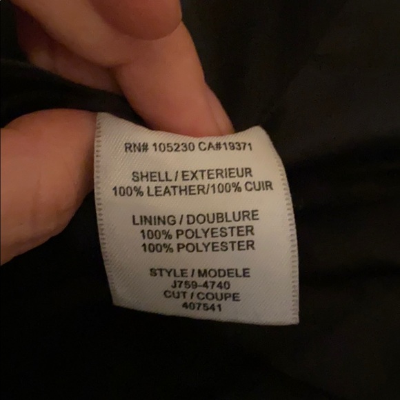 Joie black leather jacket - Picture 8 of 8